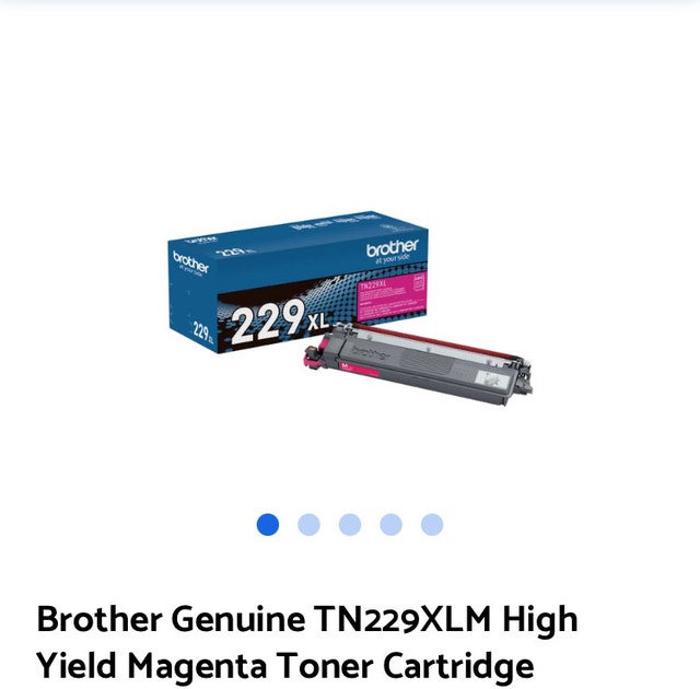 Brother Genuine TN229XLM High Yield Magenta Toner Cartridge - photo 4