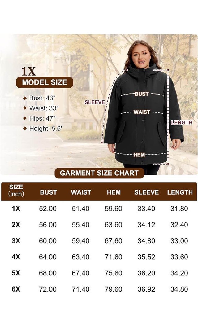 Elegant 2X Womens Softshell Jacket, Warm Coat with Hood - photo 3
