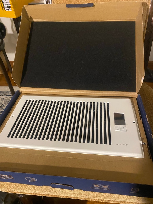 Quiet Register Booster Fan with Thermostat