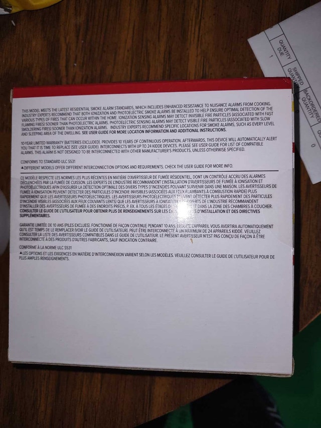 KIDDE SMOKE ALARM - photo 2