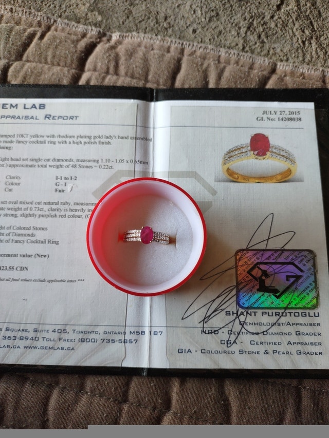 Custom 10KT Yellow Gold Ring - photo 4