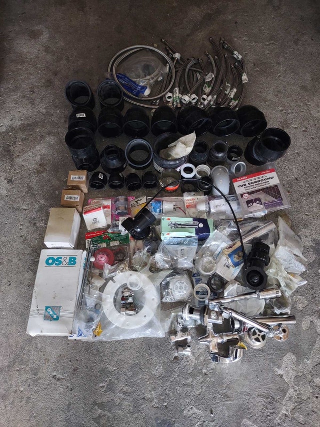 Plumbing fittings and lines assortment