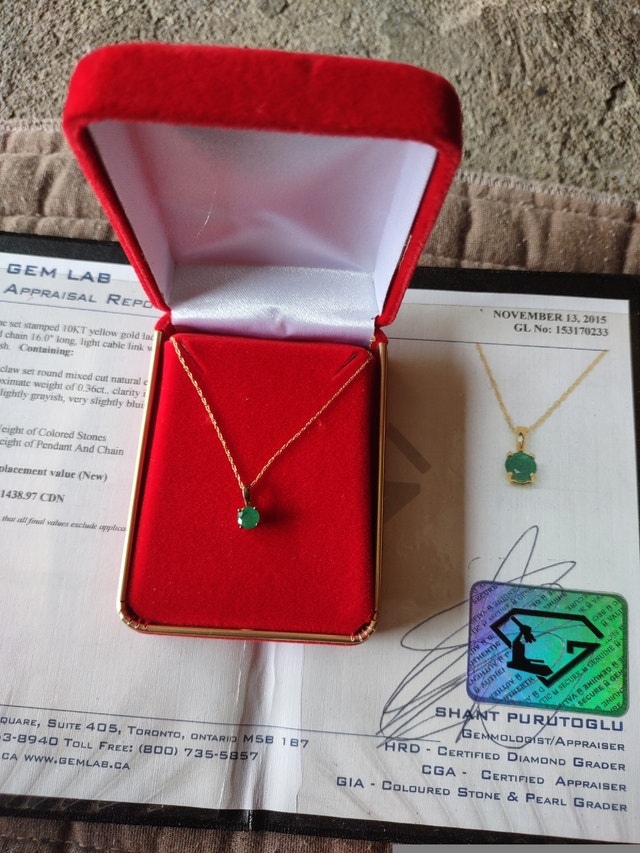 Custom 10k Yellow Gold Ladies Pendant and Chain - photo 5