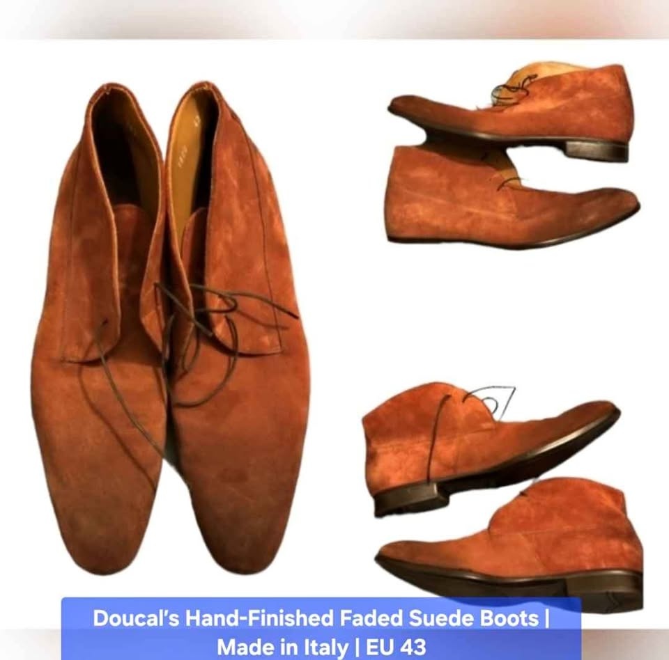 Doucal’s Suede Chukka Boots - Made in Italy - EU 43