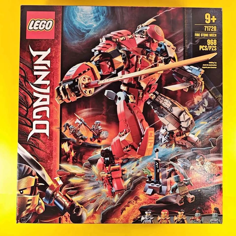 Lego Ninjago 71720 Fire Stone Mech w/ Kai/Cole/Nya/Mert Retired