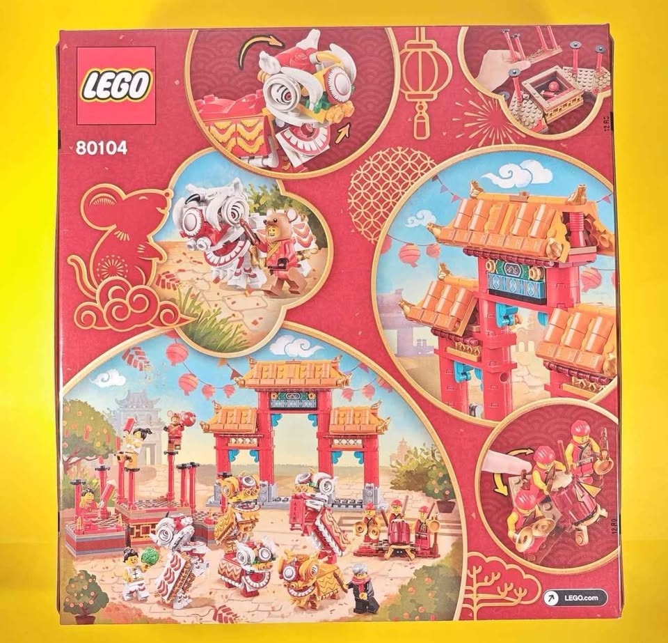 Lego Chinese New Year 80104 Lion Dance w/ 8 Minifigs Retired 202 - photo 2