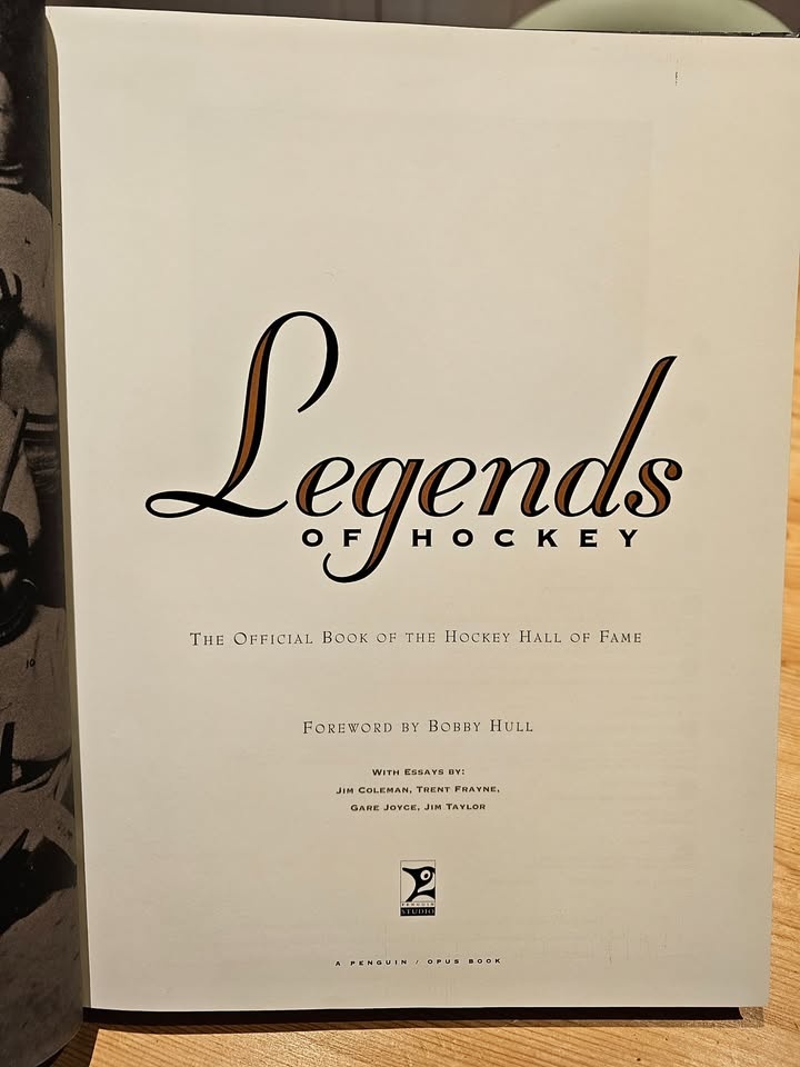 Legends of Hockey: The Official Book of the Hockey Hall of Fame - photo 5