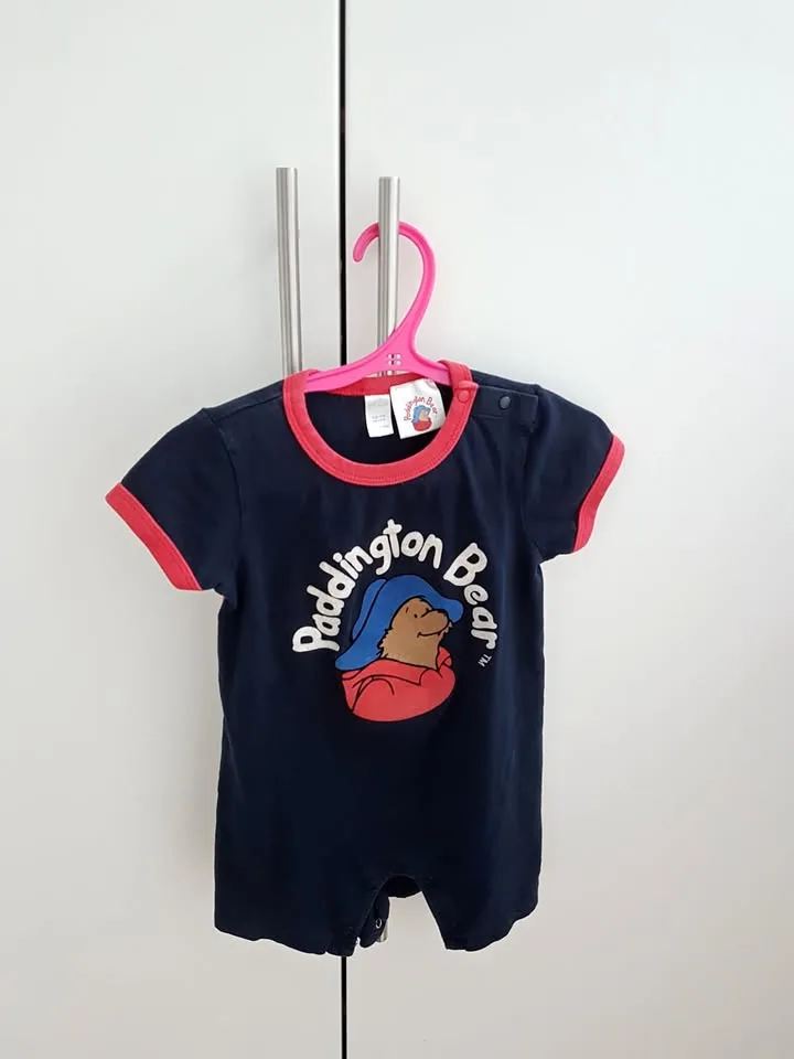 Paddington Bear Romper: Size 12-18 mos thumbnail