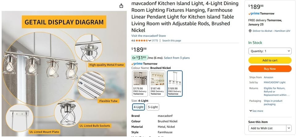 Ceiling designer light, adjustable height - photo 3