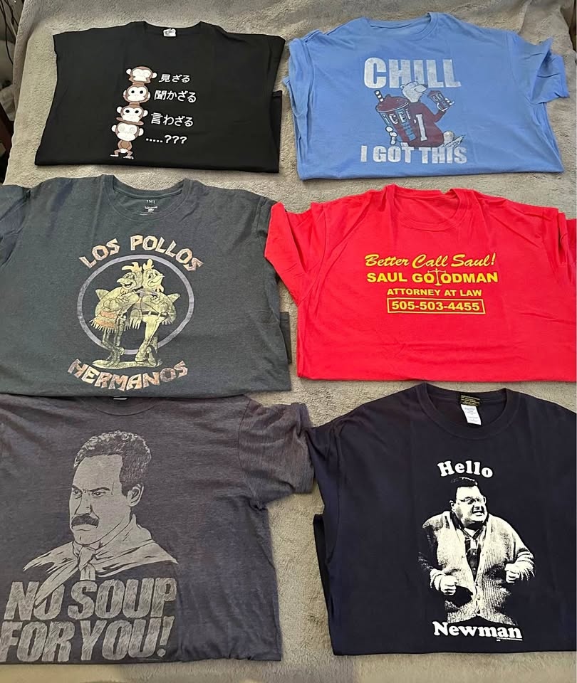 Various T-Shirts - Price for All 5