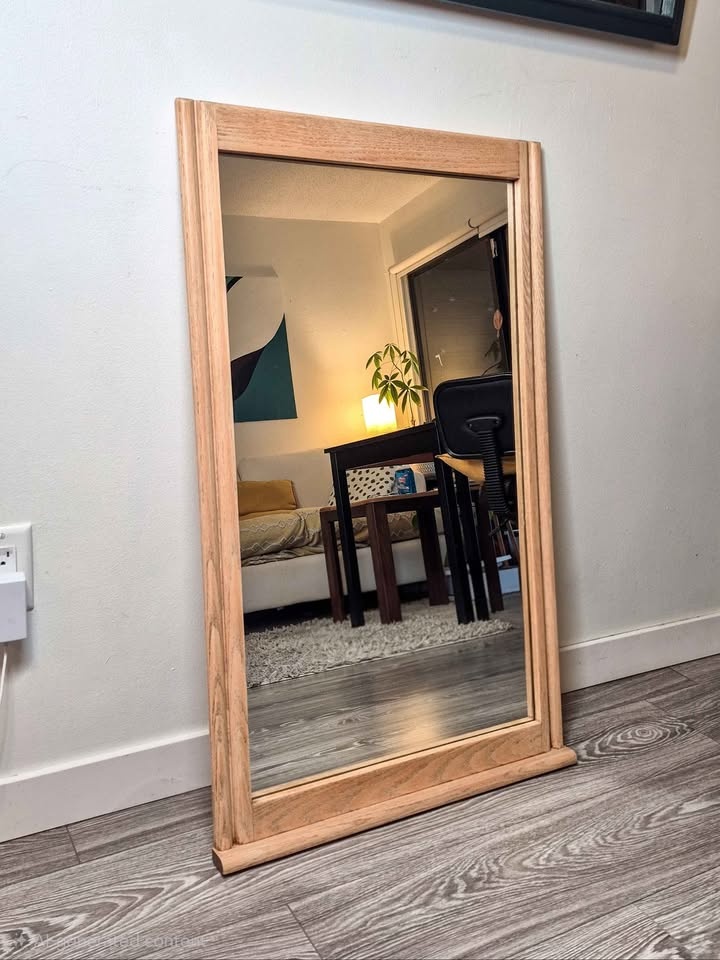 Boho - Rustic Solid Oak Mirror Delivery - photo 3