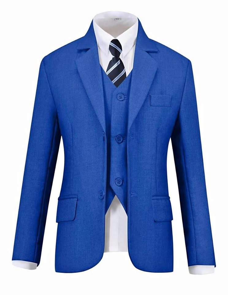 Boys - Sharp Royal Blue Suit - Slim Fit