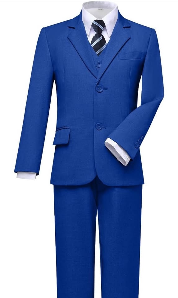 Boys - Sharp Royal Blue Suit - Slim Fit - photo 3