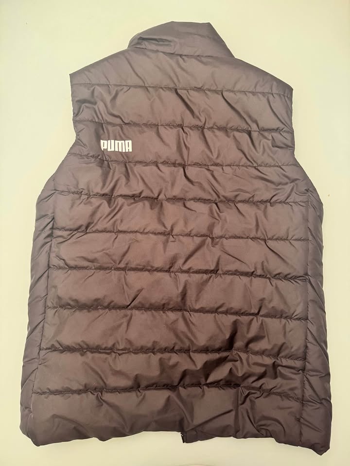 Puma Black Puffer Vest Sleeveless Zip-Up Jacket - Men's/Women's - photo 2
