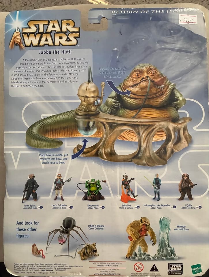 2004 Star Wars Jabba the Hutt Ultra Deluxe Figure - photo 2