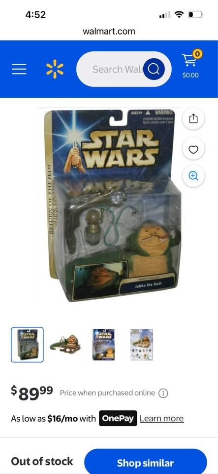 2004 Star Wars Jabba the Hutt Ultra Deluxe Figure - photo 4