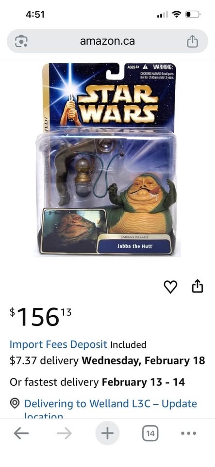2004 Star Wars Jabba the Hutt Ultra Deluxe Figure - photo 5