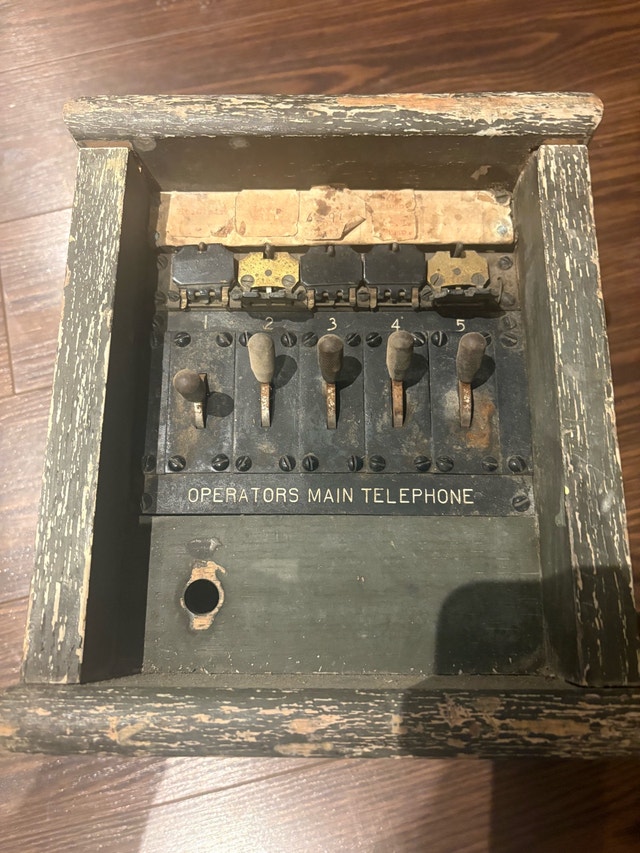 🏆Vintage WWII Operators Main Telephone Switchboard Pair - photo 5