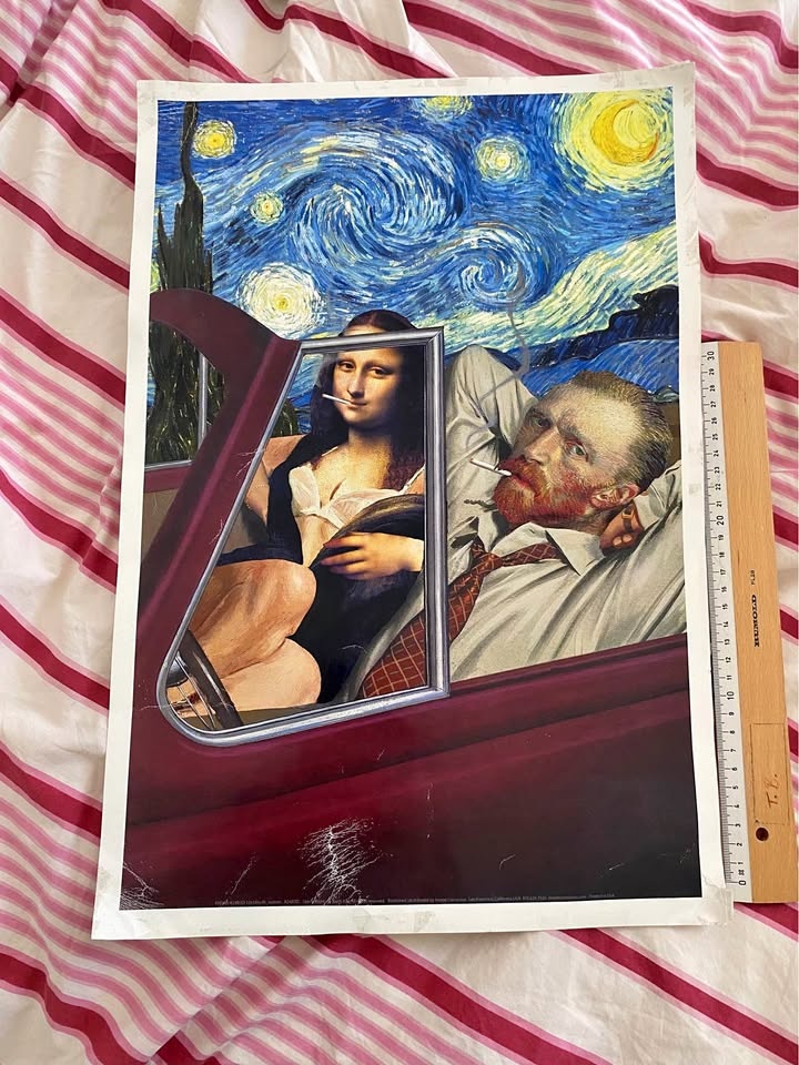 Van Gogh Mona Lisa Poster