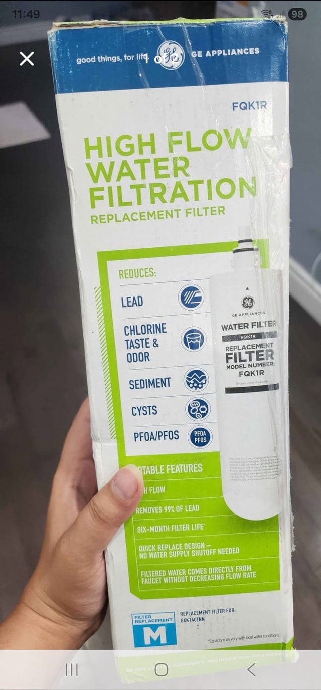 GE High Flow Water Filter