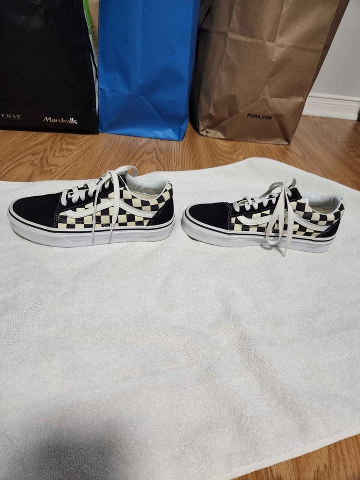 Vans Old Skool Platform Checkerboard – Women’s 5.5 - photo 5