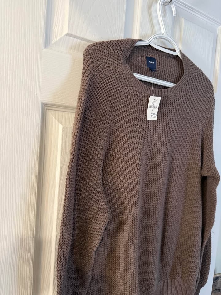 Gap brown knit sweater new with tags size L - photo 2