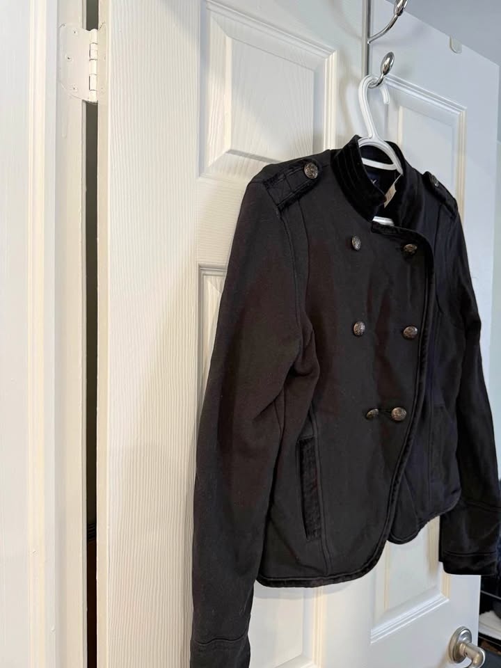American Eagle Black Military Style Jacket