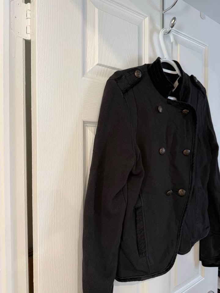 American Eagle Black Military Style Jacket - photo 2
