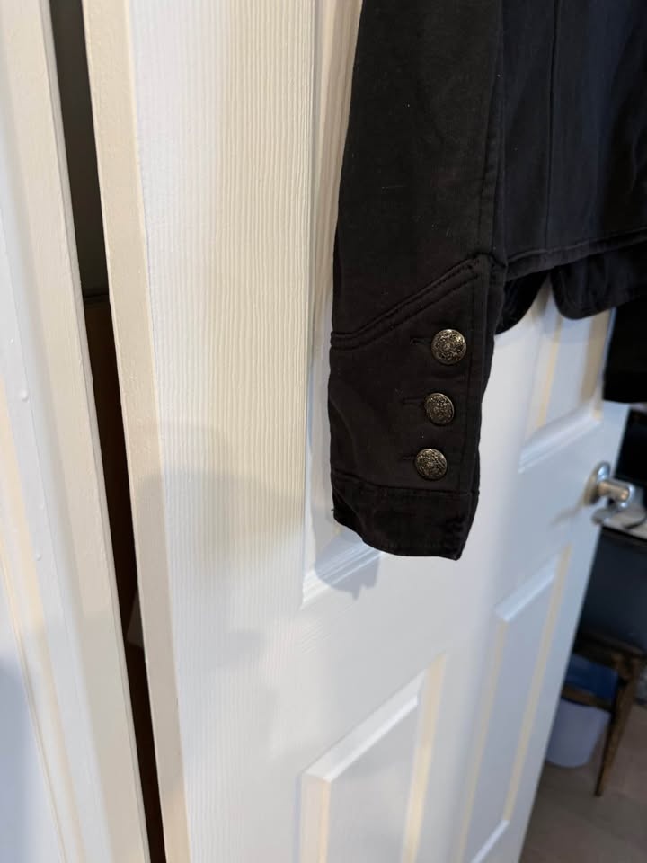American Eagle Black Military Style Jacket - photo 5