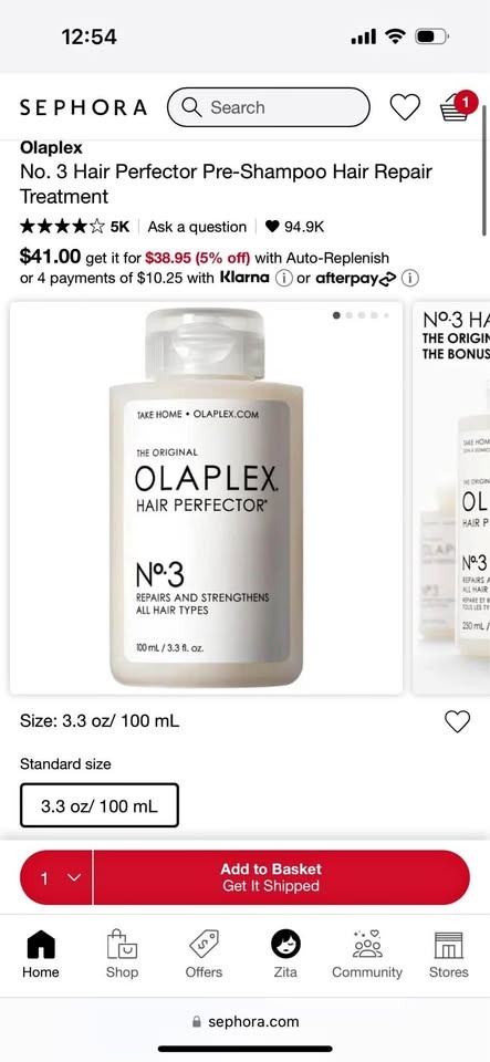 Olaplex No. 3 Hair Perfector Pre-Shampoo Treatment (3x30ml)