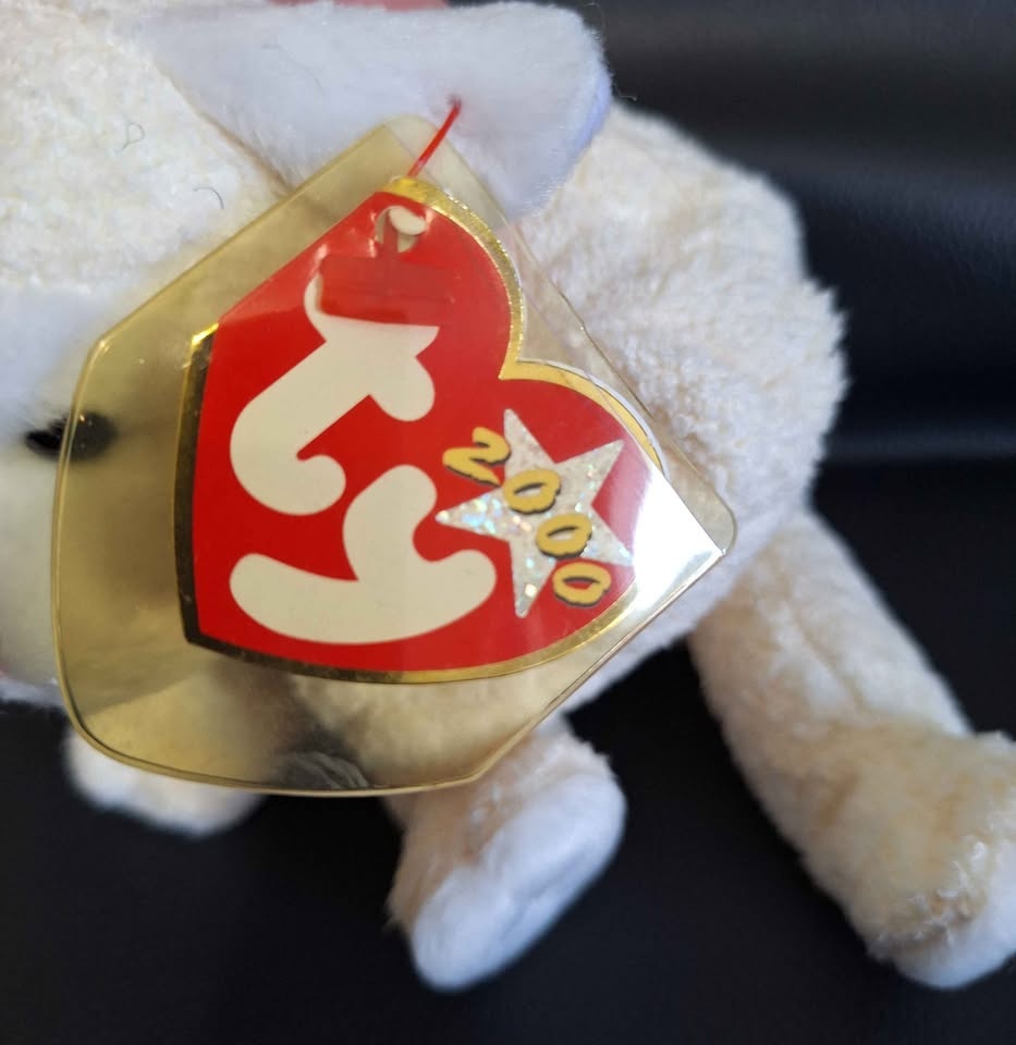 Ty Beanie Baby Lamb Sheep Plush Heart Tag 2000 Ages 3+ - photo 3