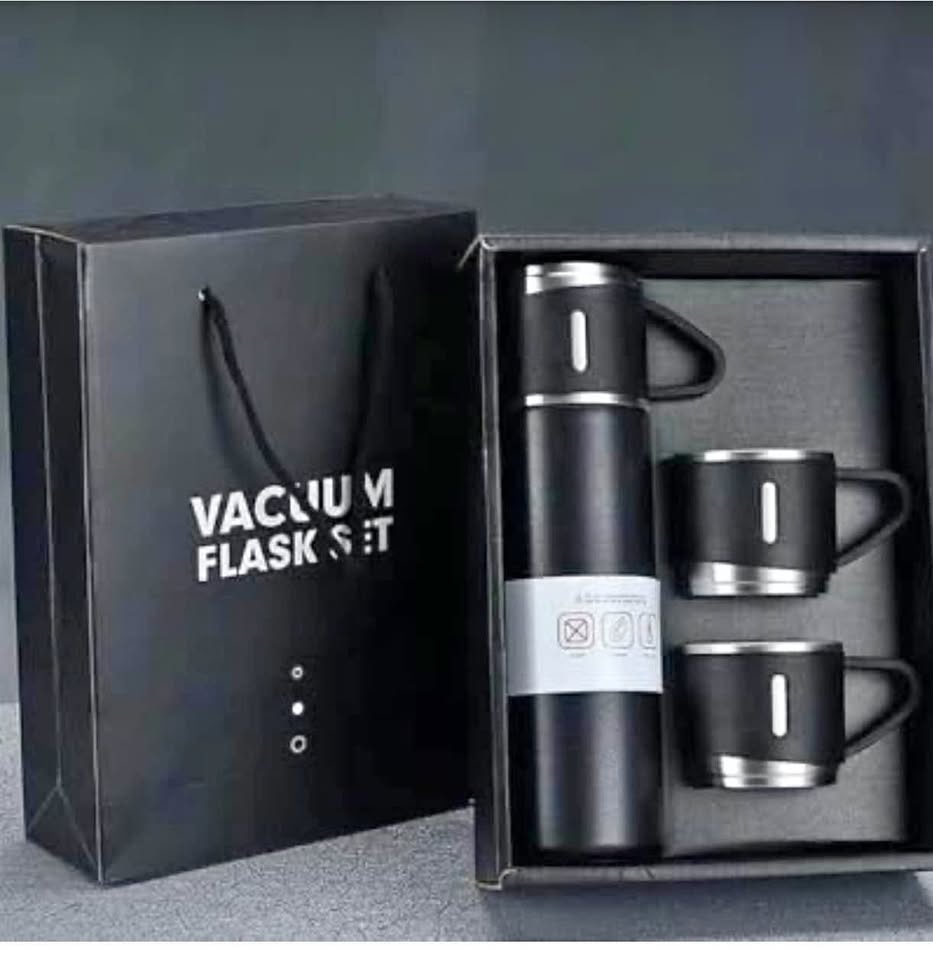Vacuum Flask Set (Black)