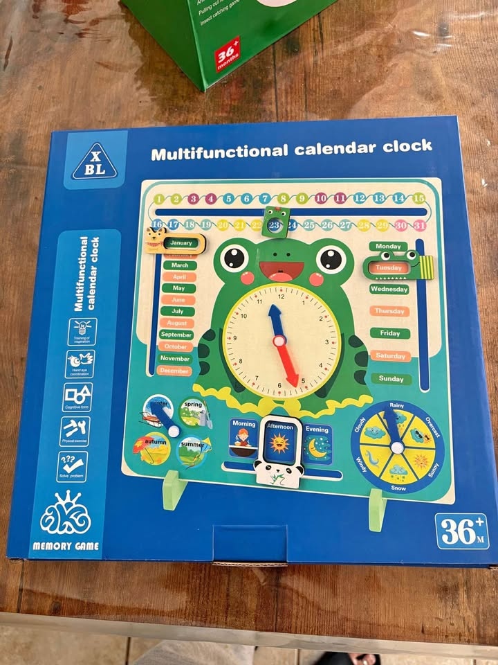 Montessori Wooden Time Telling Toy