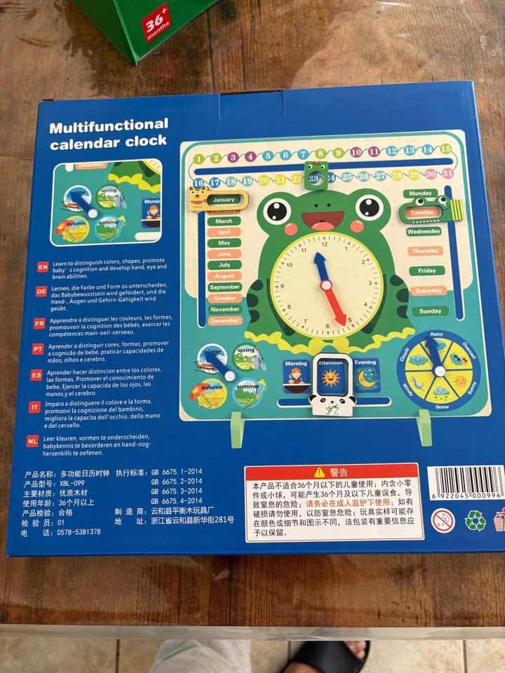 Montessori Wooden Time Telling Toy - photo 2