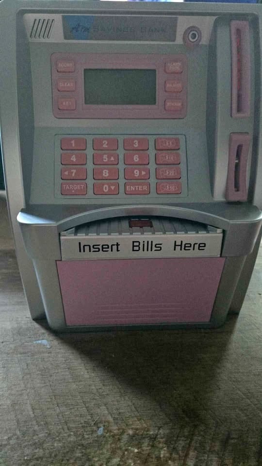 ATM Savings Bank in Pink