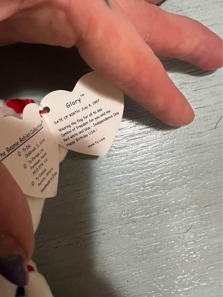Glory Beanie Baby with Error Tags - photo 2