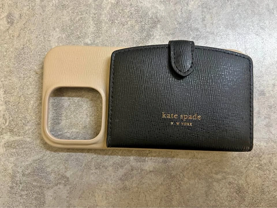 Kate Spade iPhone 15 Case with Wallet