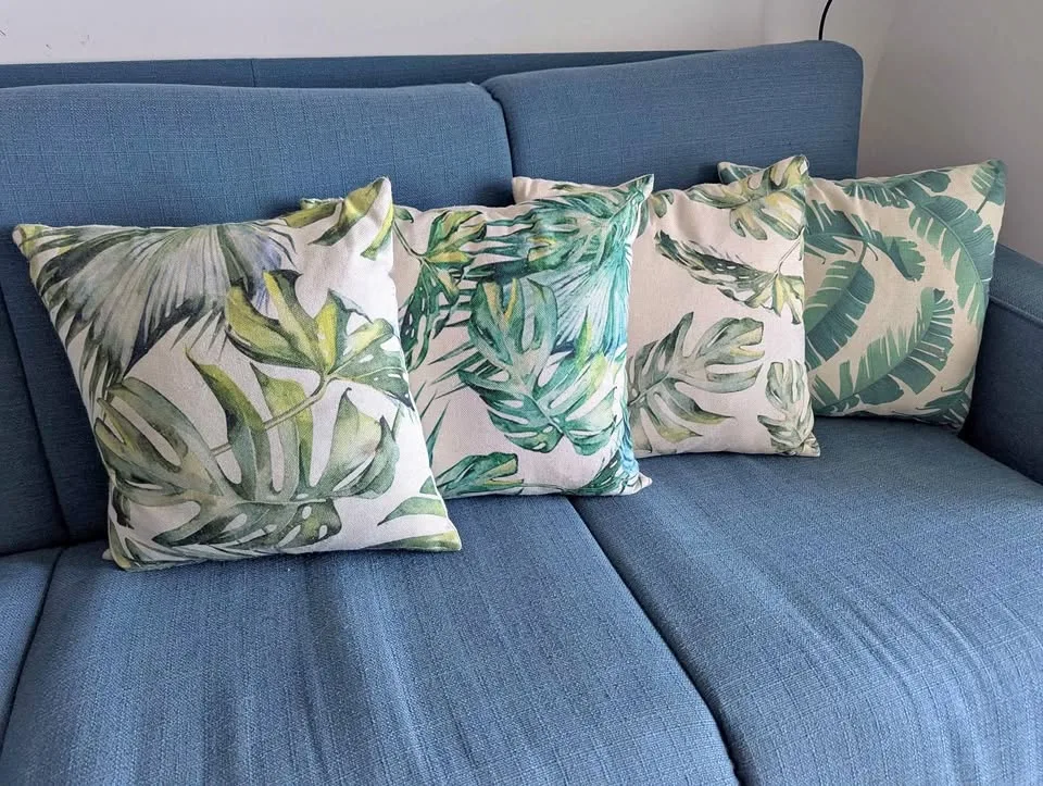 Cushions x4 Plant Tropical Style thumbnail