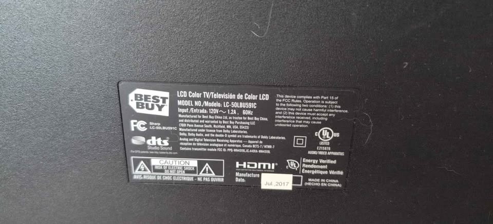 Sharp 50 inch TV - photo 3