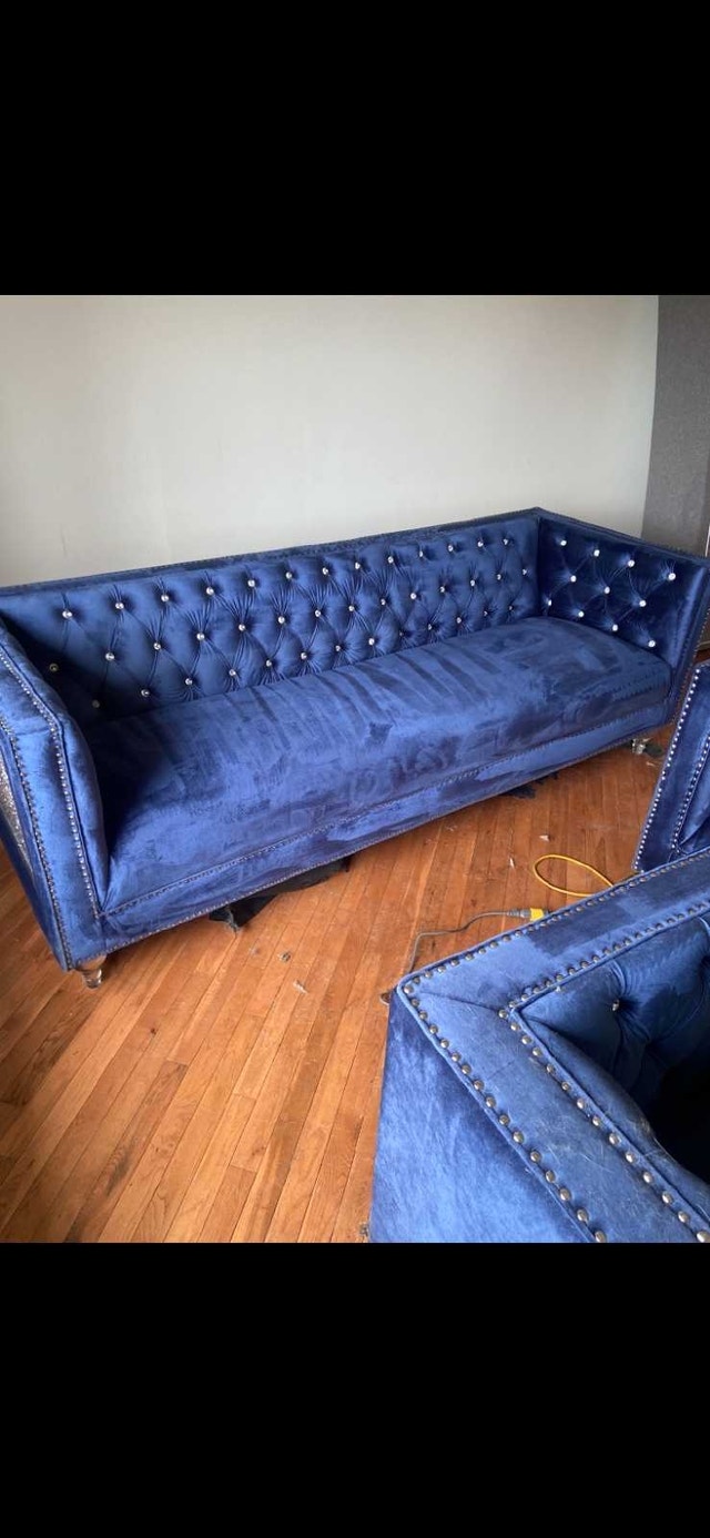 Detailed Crafted Living Room Set - Like New