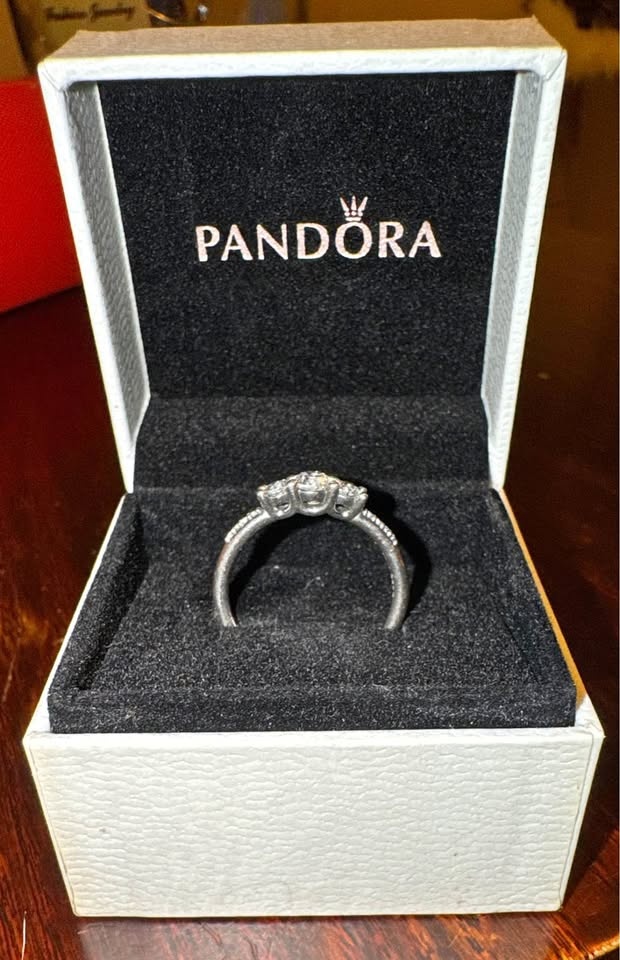 Pandora 3 Stone Ring - Brand New
