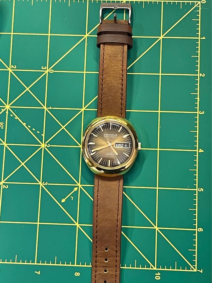 Vintage Caravelle Set•O•Matic Automatic Watch