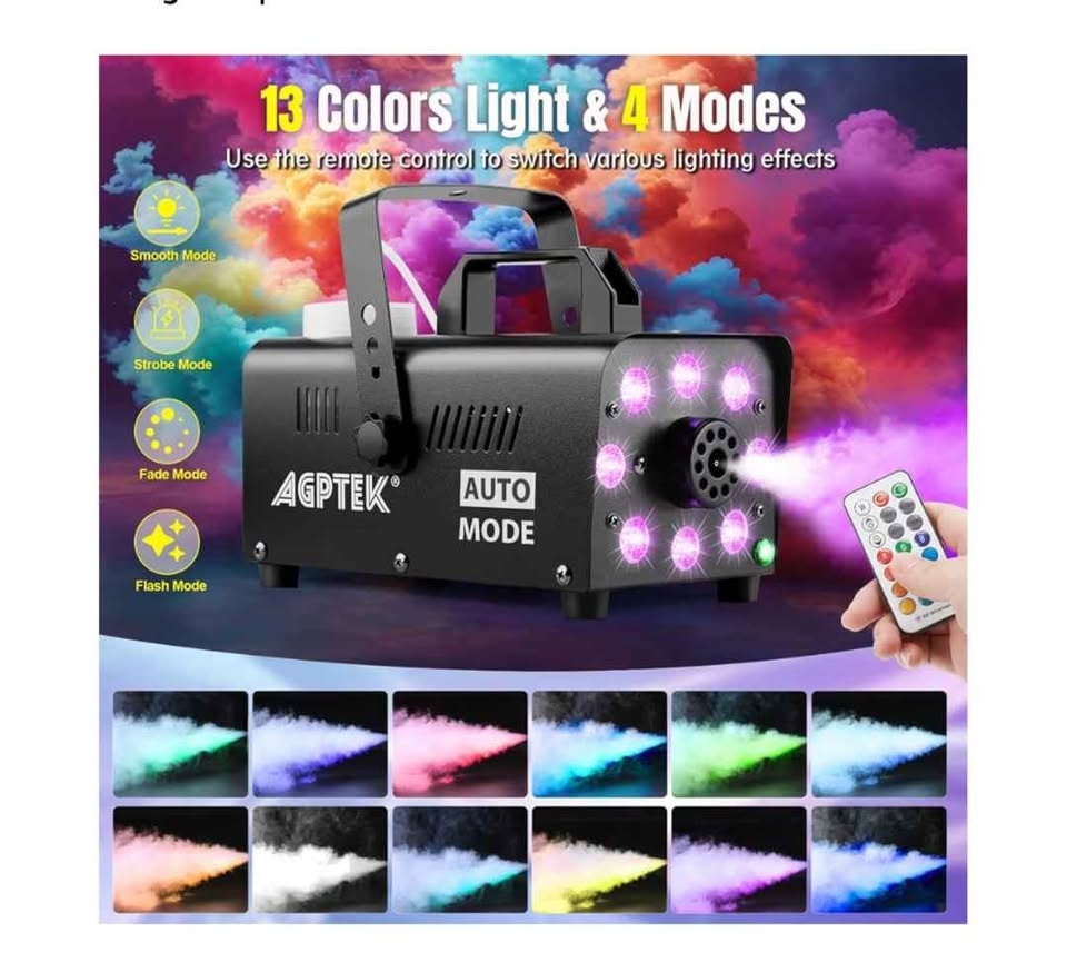 Smoke Machine with LED Lights
