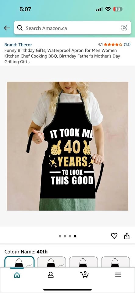 40th Birthday Gift