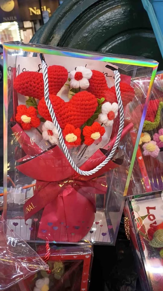 Hand-knitted Flowers