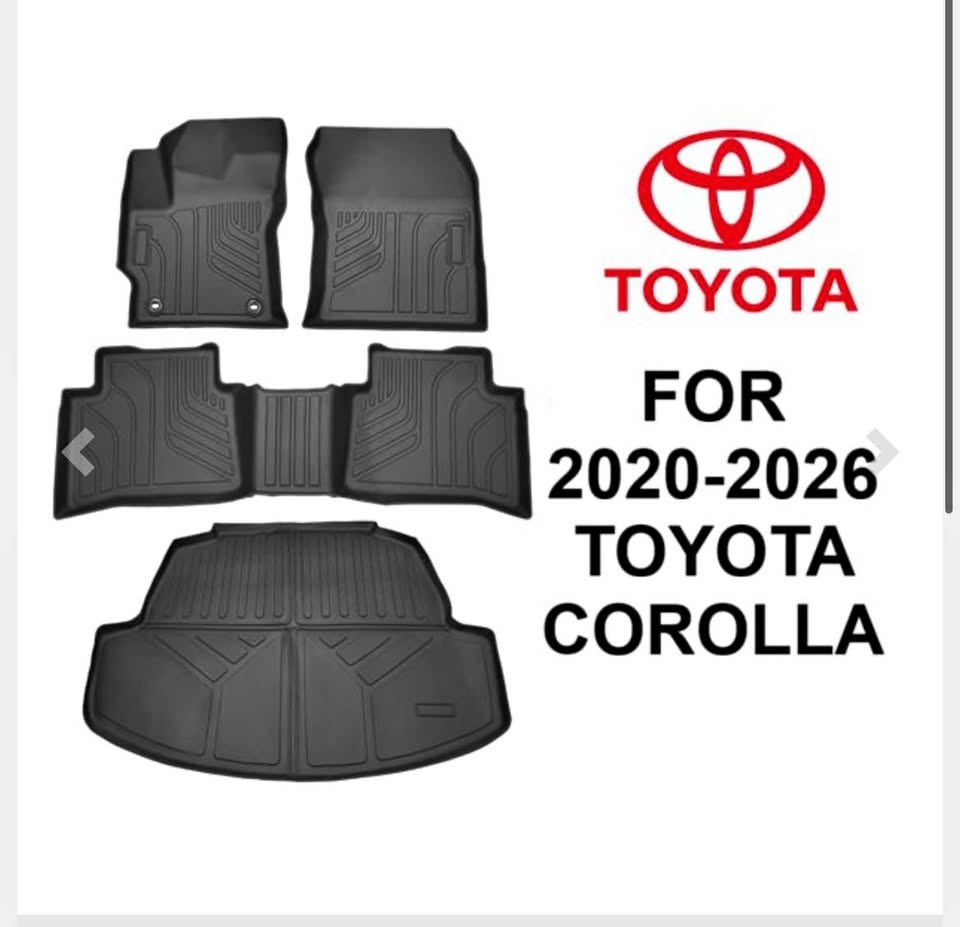 4-Piece All-Weather Floor & Cargo Liner Mats – Toyota Corolla 20