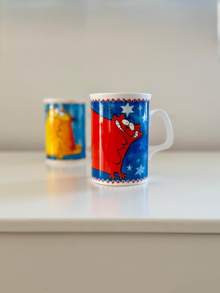 RARE Duchess English Bone China Cat Mugs - Set of 2 - photo 2