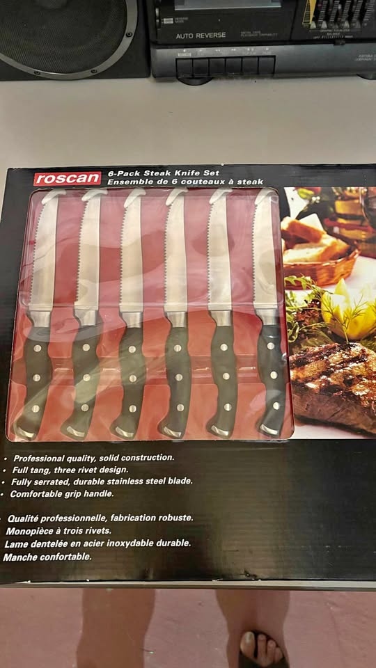 Roscan 6-Pack Steak Knife Set