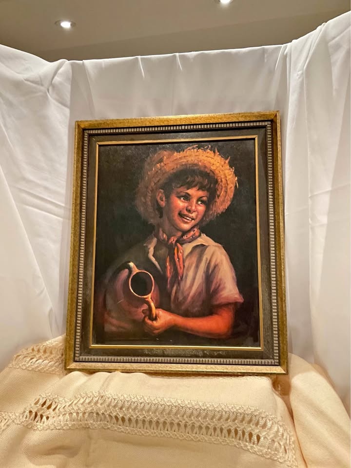 Framed Painting "Country Boy" by Tovine - 20" x 24"