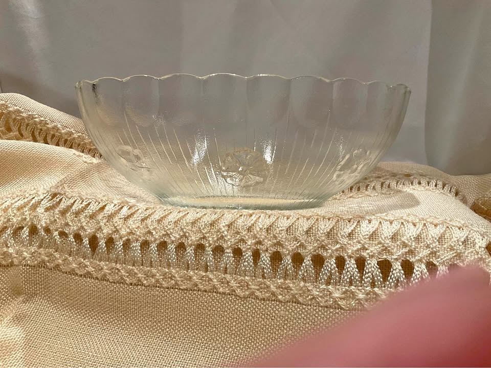 Bowl Glass MCM Vintage Glassware